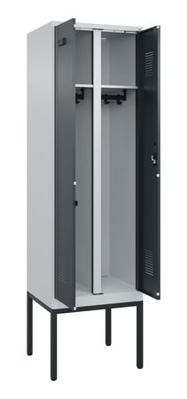 C+P Schwarz-Weiß-Spind Evolo PLUS