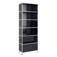 Büroregal | Aktenregal | Highboard 6 mit 1 Klapptür