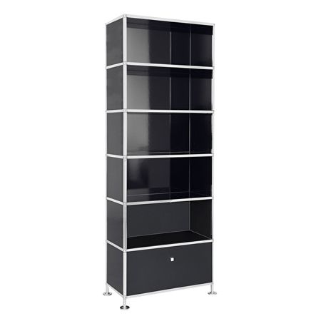 Büroregal | Aktenregal | Highboard 6 mit 1 Klapptür