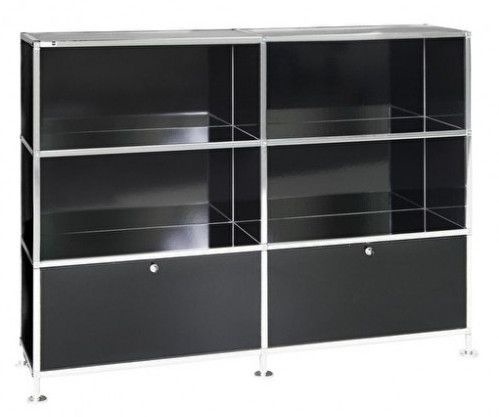 Büroregal | Aktenregal | Sideboard 3 / 2 mit 2 Klapptüren