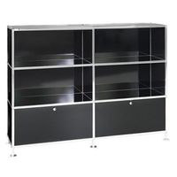 Büroregal | Aktenregal | Sideboard 3 / 2 mit 2 Klapptüren