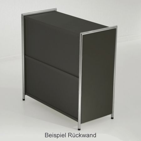 Sichtrückwand Raumteiler Highboard Sideboard Kommode Aktenregal anthrazit