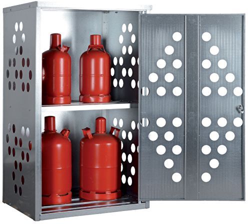 LACONT Gasflaschenschrank für Propangas außerhalb von Gebäuden K-GFS 10 nach TRGS 510