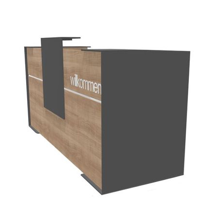 Empfangstresen Leo anthrazit graphit Rezeption Verkaufstheke