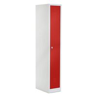 Spind mit einem Abteil 180x31,5x50 GRAU/ROT