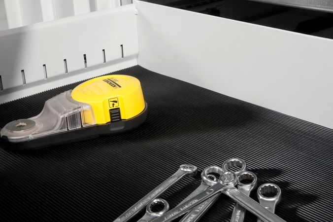 Moosgummimatte Unterlage Schublade