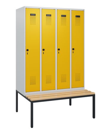 C+P Spind Evolo PLUS Bank 4 Abteile 1950x1200x8