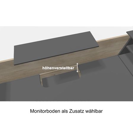 Monitorboden Empfangstheke Leo Akazie Weiss