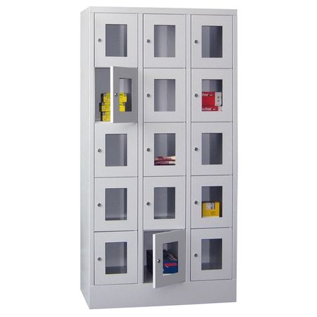 wertfach-schrank sichtfenster acrylglas glastür-en spindschrank fächer-schrank metall-schrank schließfach-spind schließfächer