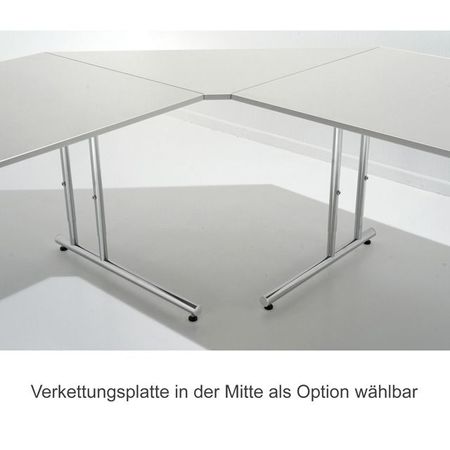 Kabeldurchlassdose Kabelbohrung Tischplatte höhenverstellbarer Schreibtisch anthrazit