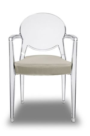 transparenter Armlehnstuhl