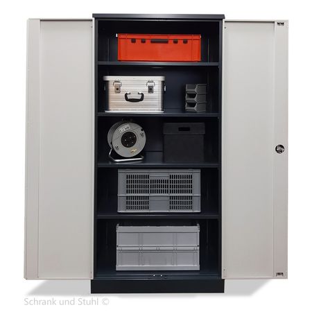 Werkstattschrank Werkzeugschrank Schwerlastschrank Stahlschrank lichtgrau weiß weiss 