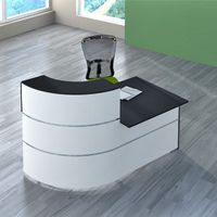 Bogentheke Flair 7 mit Beratungsplatz | 110 x 180 x 95 cm (HxBxT)