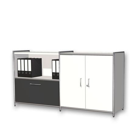 sideboard flügeltüren holztüren schubfach schubladenschrank flügeltürenschrank aktenschrank büroschrank homeoffice