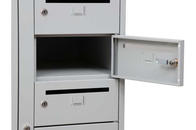 Postschrank | Postverteilerschrank 10 Fächer GRAU