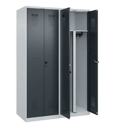 C+P PSA Schwarz-Weiß-Spind Evolo PLUS