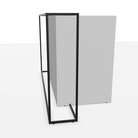 Empfangstheke seitlich weiss amerikanische Eiche Rezeption Anmeldung