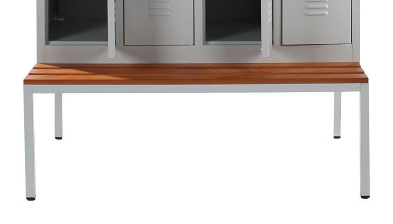 Sitzbank für doppelstöckigen Spind