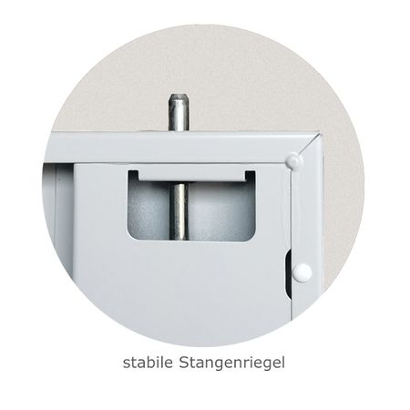 Zwei-Punkte-Verriegelung Schwerlastschrank Stahlschrank Flügeltürschrank