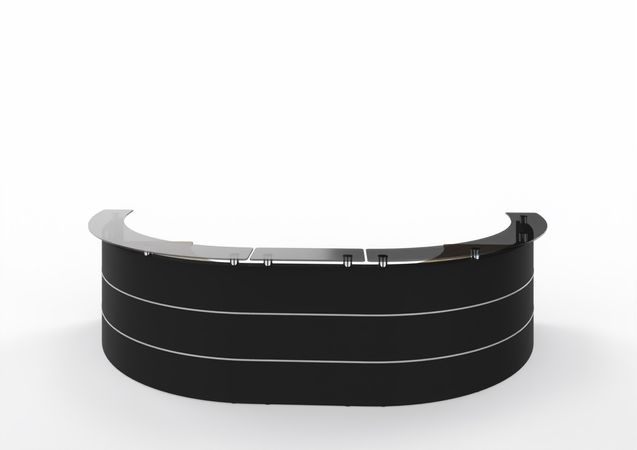 Bogentheke Bright Hufeisen | 96 x 392 x 156 cm (HxBxT)