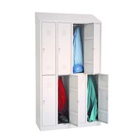 Spind mit 4x2 Abteilen 195x117x50 GRAU