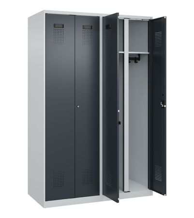 C+P Schwarz-Weiß-Spind Evolo PLUS