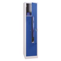 Spind in Z-Form | 2 Abteile 180x41,5x50 GRAU/BLAU 
