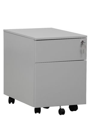 Rollcontainer mit Hängeregistratur und 1 Schublade | GRAU | 61 x 40 x 60 cm (HxBxT)