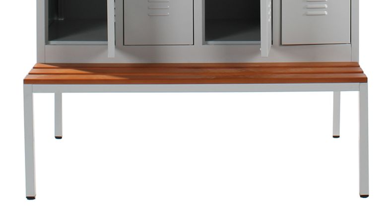 Sitzbank für doppelstöckigen Spind