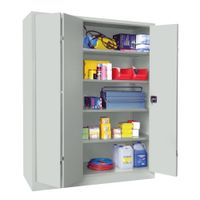 PAVOY Falttürenschrank | Werkstattschrank | 195 x 150 x 60 | mit 4 lackierten oder verzinkten Fachböden | große Farbauswahl