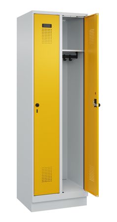 C+P Spind Evolo PLUS mit Sockel 2 Abteile 1950x