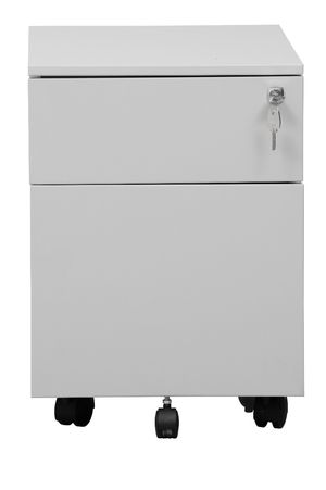 Rollcontainer mit Hängeregistratur und 1 Schublade | GRAU | 61 x 40 x 60 cm (HxBxT)