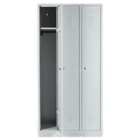 Spind mit 3 Abteilen 180x90x50 GRAU