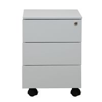 Rollcontainer mit 3 Schubladen | GRAU | 55 x 39 x 59 cm (HxBxT)