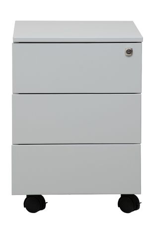 Rollcontainer mit 3 Schubladen | GRAU | 55 x 39 x 59 cm (HxBxT)