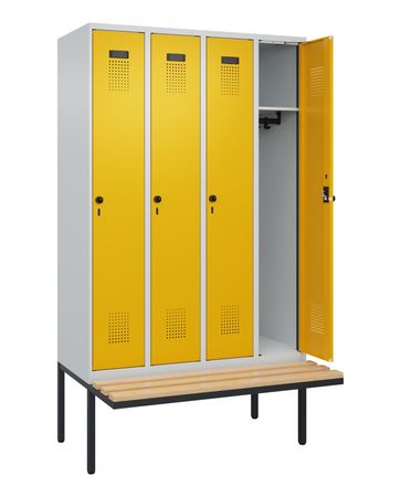 C+P Spind Evolo PLUS Bank 4 Abteile 2120x1200x8