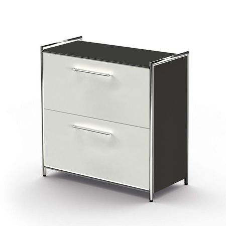 Aktenschubfach Aktenschrank Sideboard Schübe weiss weiß schwarz anthrazit 