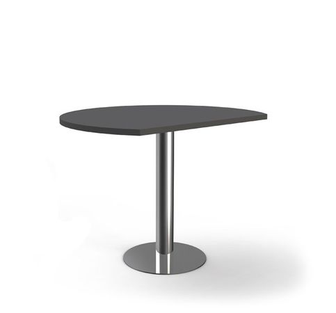 Chromeline Besprechungstisch - Anbautisch - gerundet | 100 cm | Anthrazit