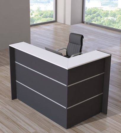 Ecktheke in L-Form anthrazit | 112 x 150 x 95 cm (HxBxT)