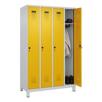 C+P Spind Evolo PLUS, Füße, 4 Abteile, 1950x1200x500mm