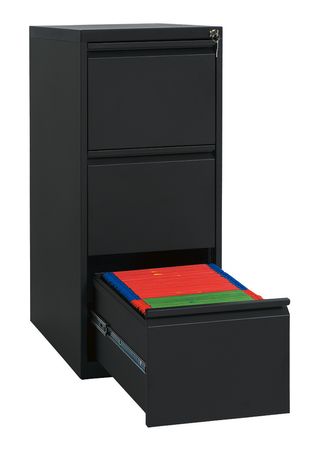 Hängeregisterschrank 3 Schübe | einbahnig SCHWARZ