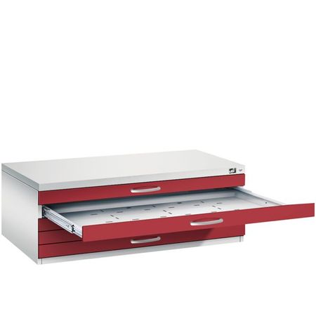 C+P Flachablageschrank 7100 DIN-A1 | Planschrank 5 Schübe | GROßE FARBAUSWAHL