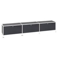 Büroregal | Aktenregal | Lowboard 1 / 3 mit 3 Klapptüren