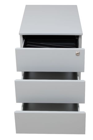 Rollcontainer mit 3 Schubladen | GRAU | 55 x 39 x 59 cm (HxBxT)