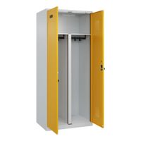 C+P PSA Schwarz-Weiß-Spind Evolo PLUS, 2 Abteile, 1850x800x5