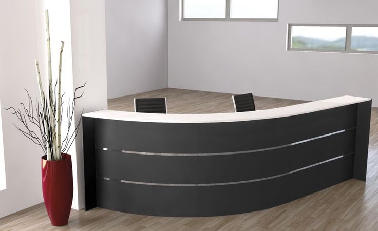 Große Bogentheke Surround anthrazit | 112 x 332 x 180 cm (HxBxT)