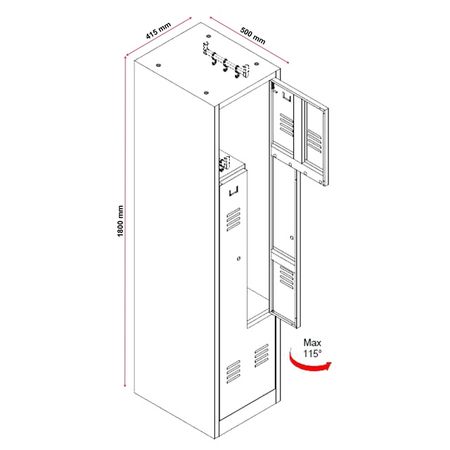 Stahlspind abschließbar Drehriegelvorrichtung