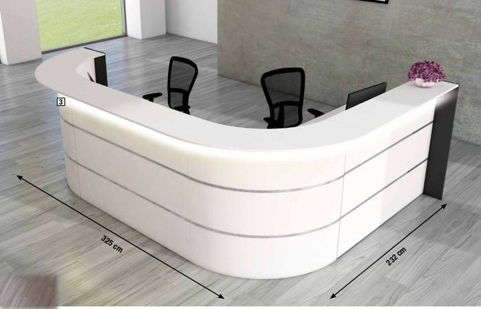 Empfangstresen Winkeltresen Winkeltheke Arztpraxis