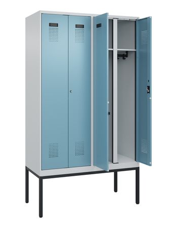 C+P Schwarz-Weiß-Spind Evolo PLUS
