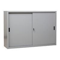 Aktenschrank | Schiebetürenschrank 109x160x45 GRAU